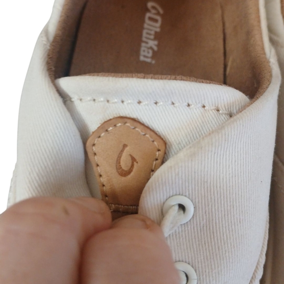 O'lakai Kohu White Sneakers Classic Tennis Shoes Men's size 7 - Picture 5 of 13